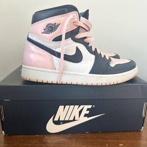 Nike Air Jordan 1 Retro Hi OG Atmosphere/Obsidian White size 7